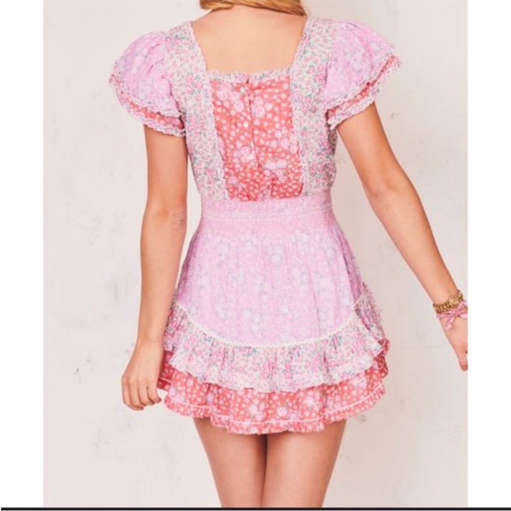 Loveshackfancy Stanton Mini Dress Strawberry Mela… - image 2